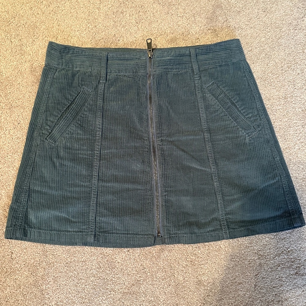 American Eagle Blue corduroy skirt